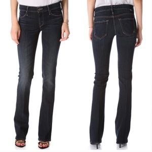 Mother The Runway Jeans Flared Jaded Dark Wash Sz 26